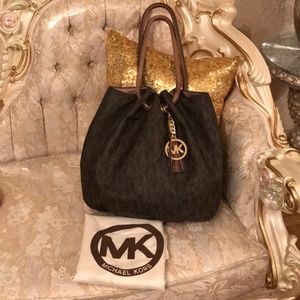 VGUC Michael Kors Ring Tote in Brown Shoulder Bag